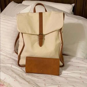 Canvas book bag